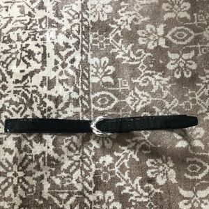 Crocodile belt w/Sterling buckle